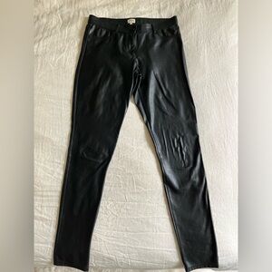 Black Faux Leather Leggings